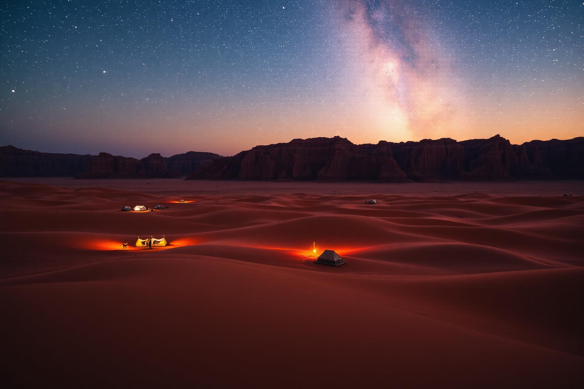 Wadi Rum · noche estrellada